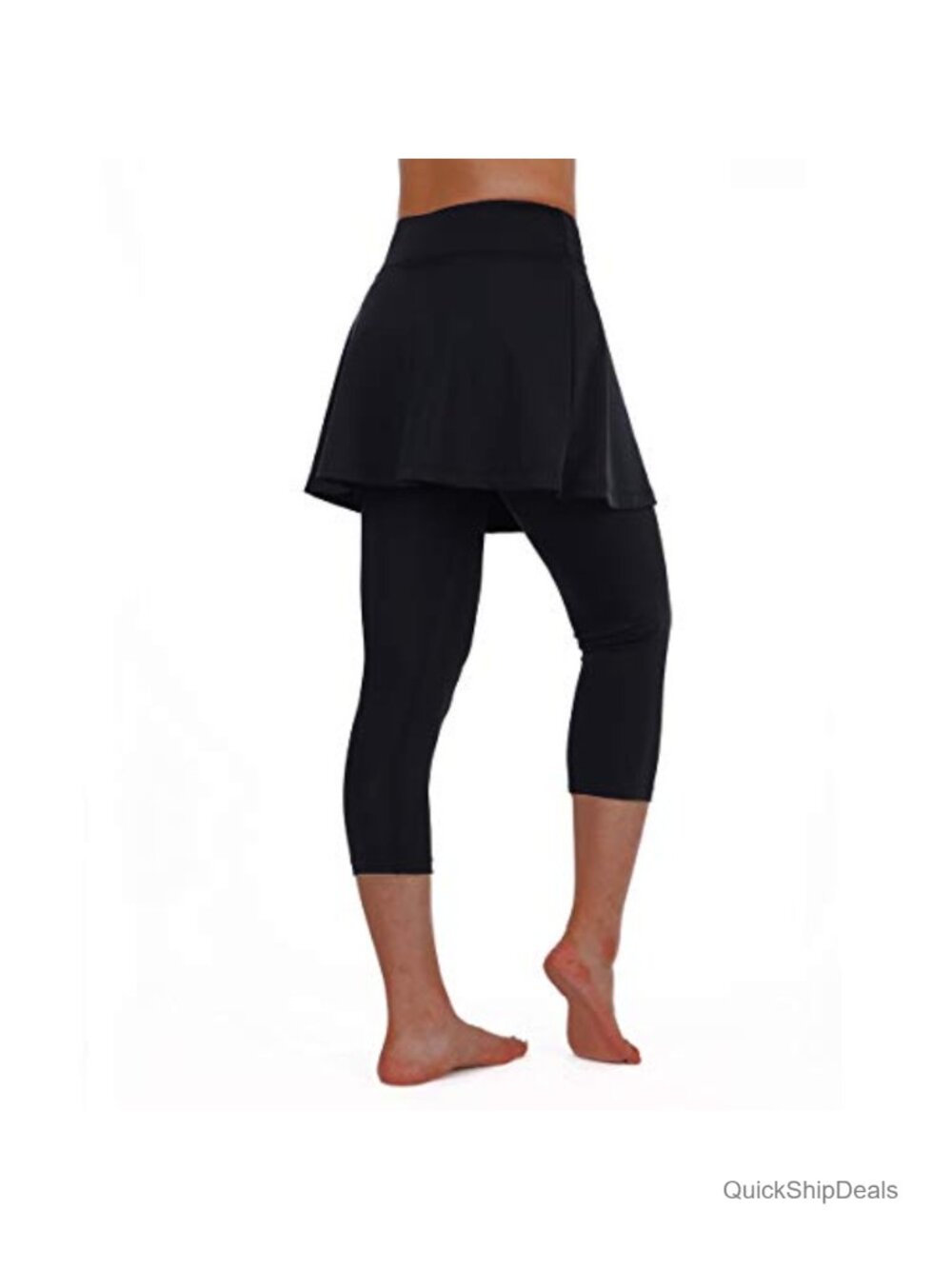 Women Skirted Leggings Attached Skort High Waist Tennis Yoga Athletic